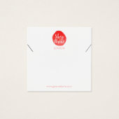 Heldere verfspatten, vierkant armbandenkaart vierkante visitekaartjes (Voorkant)