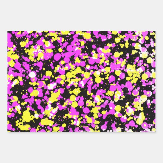 Heldere, versplinterde verf inpakpapier vel (Voorkant)