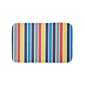 Heldere verticale strepen met meerdere kleuren. badmat (Voorkant)