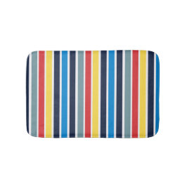 Heldere verticale strepen met meerdere kleuren. badmat
