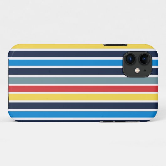 Heldere verticale strepen met meerdere kleuren. Case-Mate iPhone case (Achterkant (horizontaal))