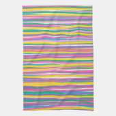 Heldere verticale zomerstrepen theedoek (Verticaal)