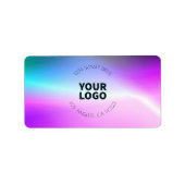 Heldere vervaging Ombre | Retouradres of product Etiket (Voorkant)