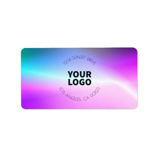 Heldere vervaging Ombre | Retouradres of product Etiket (Voorkant)