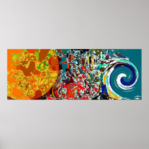 Heldere verwarring - Abstract Poster