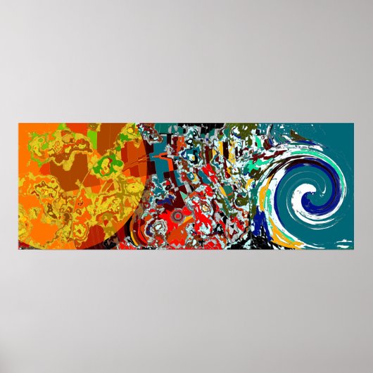 Heldere verwarring - Abstract Poster (Voorkant)