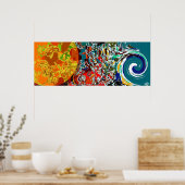 Heldere verwarring - Abstract Poster (Keuken)