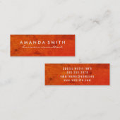 Heldere vet textuur mini visitekaartje (Voorkant / Achterkant)