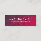 Heldere vet textuur mini visitekaartje (Voorkant)