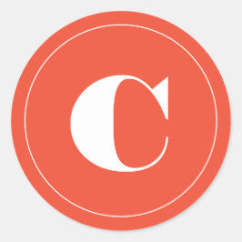 Heldere, vette verzegelde envelop voor feestdagen ronde sticker