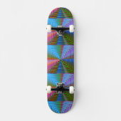 Heldere vierkantjes persoonlijk skateboard (Voorkant)