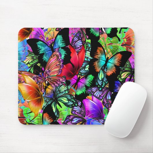 heldere vlinder muismat (Met muis)