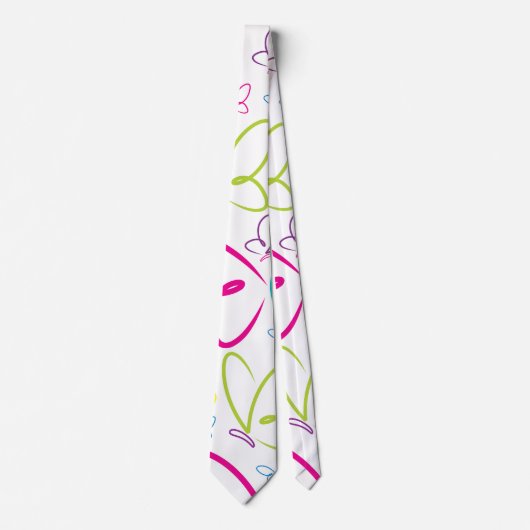 Heldere vlinders stropdas (Voorkant)