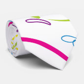 Heldere vlinders stropdas (Opgerold)