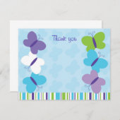 Heldere vlindervlakte - Dank u wel, notitiekaarten Kaart (Voorkant / Achterkant)