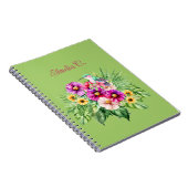 Heldere Vrolijke Zonnebloemen & Tropisch Notitieboek (Rechterzijde)