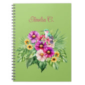 Heldere Vrolijke Zonnebloemen & Tropisch Notitieboek (Voorkant)