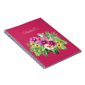 Heldere Vrolijke Zonnebloemen & Tropisch Notitieboek (Rechterzijde)