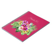 Heldere Vrolijke Zonnebloemen & Tropisch Notitieboek (Linkerzijde)