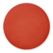 Heldere Warm Red Grainy Texture Keramische Knop (Voorkant)