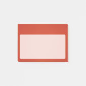 Heldere Warm Red Grainy Texture Post-it® Notes (Voorkant)
