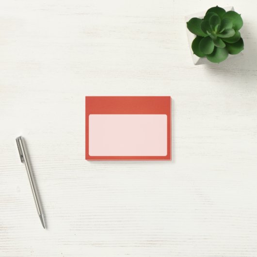 Heldere Warm Red Grainy Texture Post-it® Notes (Kantoor)