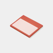 Heldere Warm Red Grainy Texture Post-it® Notes (Schuin)