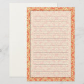 Heldere, warme achtergrond in stijl. briefpapier (Voorkant / Achterkant)