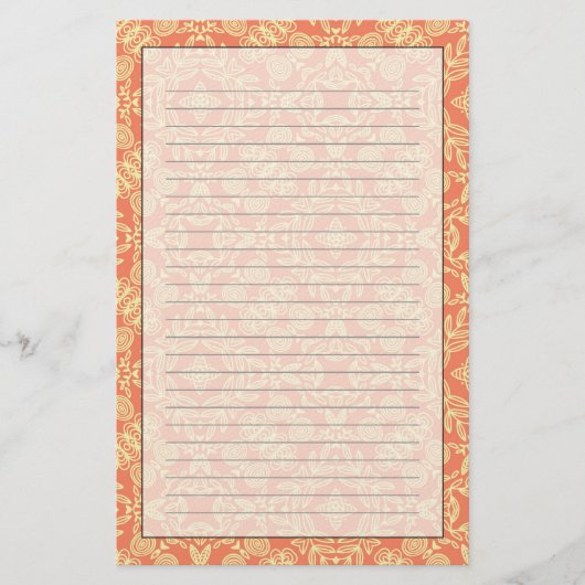 Heldere, warme achtergrond in stijl. briefpapier (Voorkant)