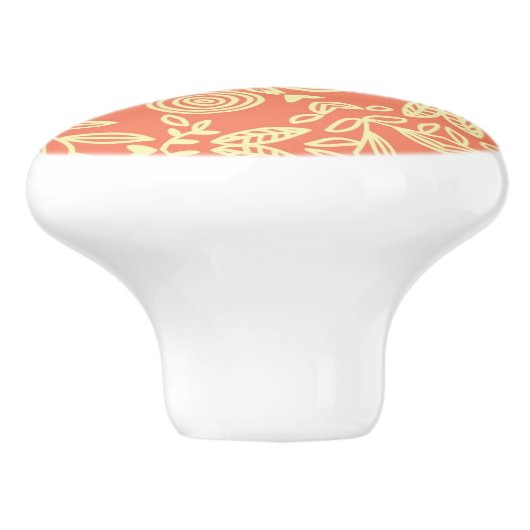 Heldere, warme achtergrond in stijl. keramische knop (Zijkant)