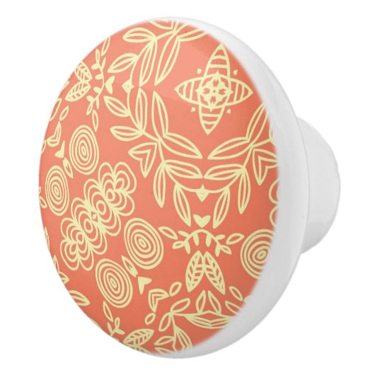 Heldere, warme achtergrond in stijl. keramische knop (Rechts)