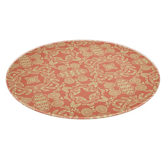 Heldere, warme achtergrond in stijl. snijplank (Hoek)