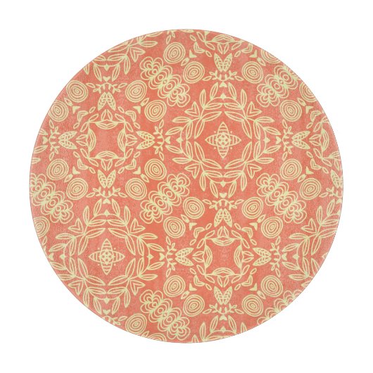 Heldere, warme achtergrond in stijl. snijplank (Voorkant)