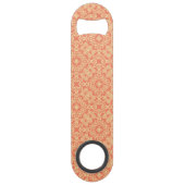 Heldere, warme achtergrond in stijl. speed flessenopener (Achterkant)