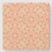 Heldere, warme achtergrond in stijl. stenen onderzetter (Voorkant)