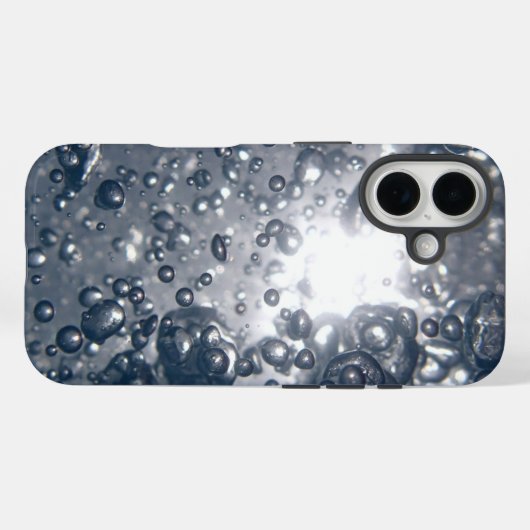 Heldere waterbellen Case-Mate iPhone case (Achterkant (horizontaal))