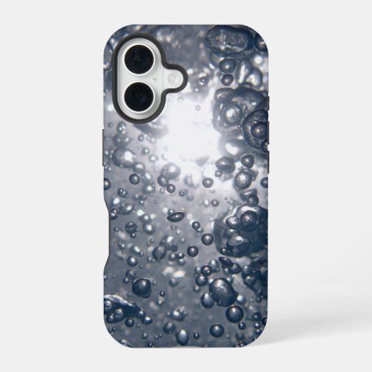 Heldere Waterbellen iPhone 16 Hoesje (Achterkant)