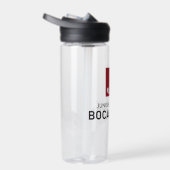 Heldere waterfles met Logo (Rechts)