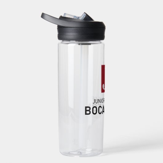 Heldere waterfles met Logo (Rechts)