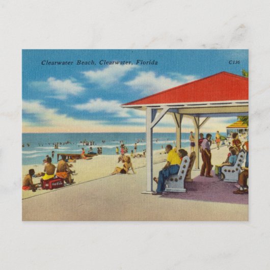 , heldere waterstrand, Florida Briefkaart (Voorkant)