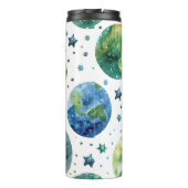 HELDERE WATERVERF AARDE DAG PLANETEN THERMOSBEKER (Achterkant)