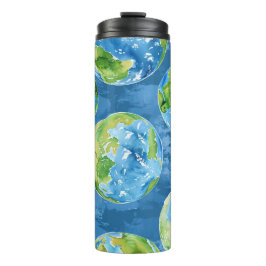 HELDERE WATERVERF AARDE DAG PLANETEN THERMOSBEKER