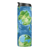 HELDERE WATERVERF AARDE DAG PLANETEN THERMOSBEKER (Geroteerd rechts)