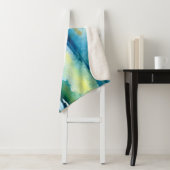 Heldere waterverf abstracte achtergrond. Waterverf Sherpa Deken (In situ)