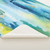 Heldere waterverf abstracte achtergrond. Waterverf Sherpa Deken (3/4)