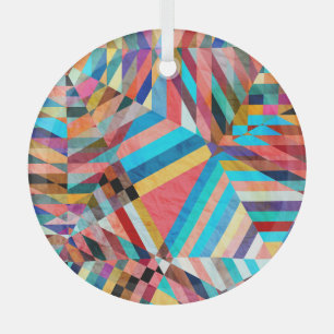 Heldere Waterverf: Abstracte Fantasy Achtergrond Glas Ornament