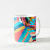 Heldere Waterverf: Abstracte Fantasy Achtergrond Koffiemok (Voorkant rechts)