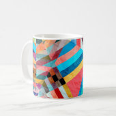 Heldere Waterverf: Abstracte Fantasy Achtergrond Koffiemok (Voorkant links)