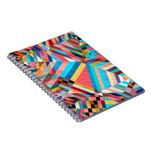 Heldere Waterverf: Abstracte Fantasy Achtergrond Notitieboek (Rechterzijde)