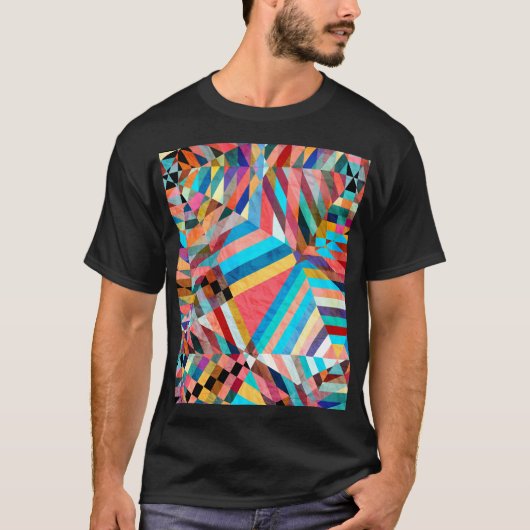Heldere Waterverf: Abstracte Fantasy Achtergrond T-shirt (Voorkant)
